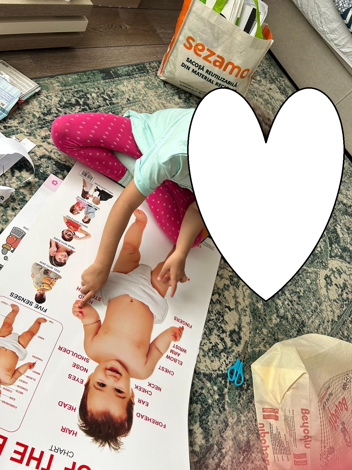 Copiii descoperă părțile corpului